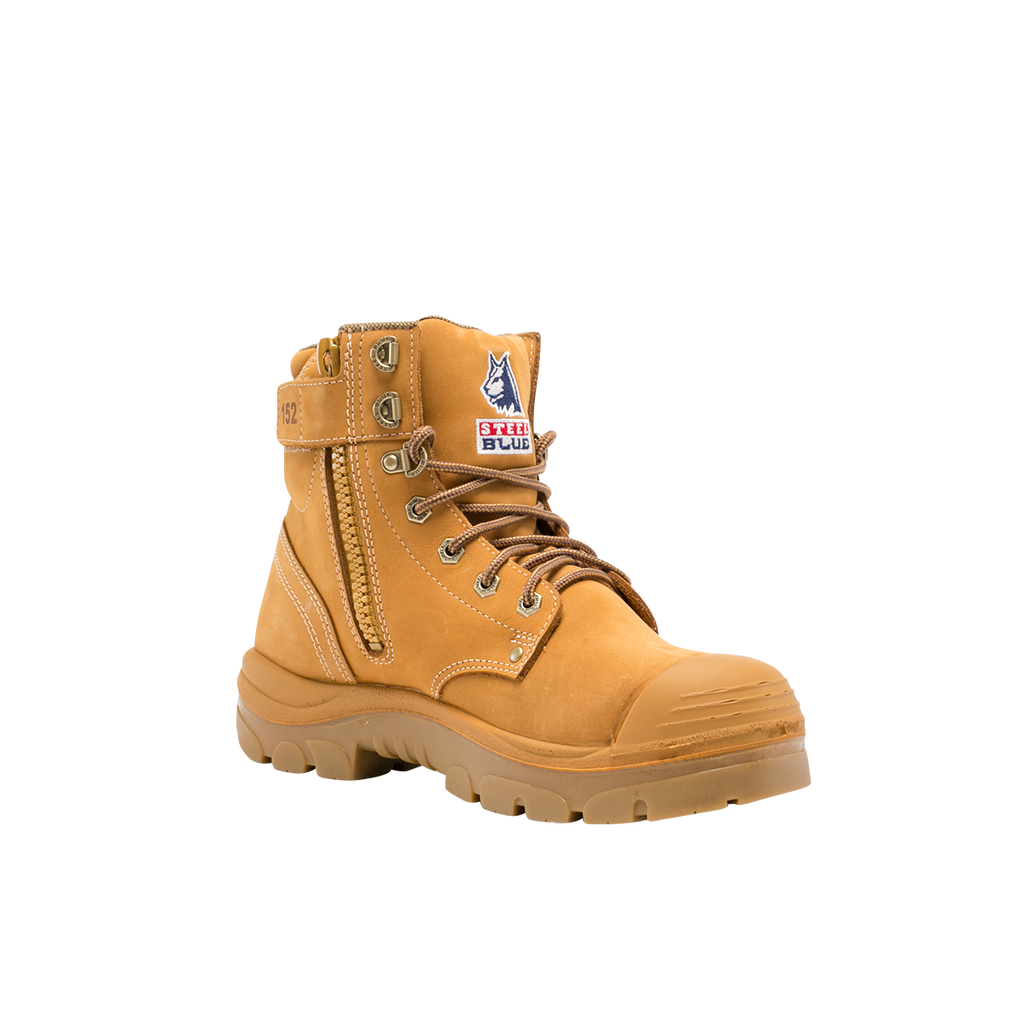 Steel Blue Mens Argyle Zip Safety Boots (332152) Wheat Nubuck 3
