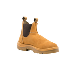 Steel Blue Mens Hobart Elastic Sided Safety Boots (312101) Wheat Nubuck 13