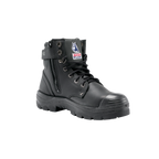 Steel Blue Mens Argyle Zip Safety Boots (332152) Black 6.5