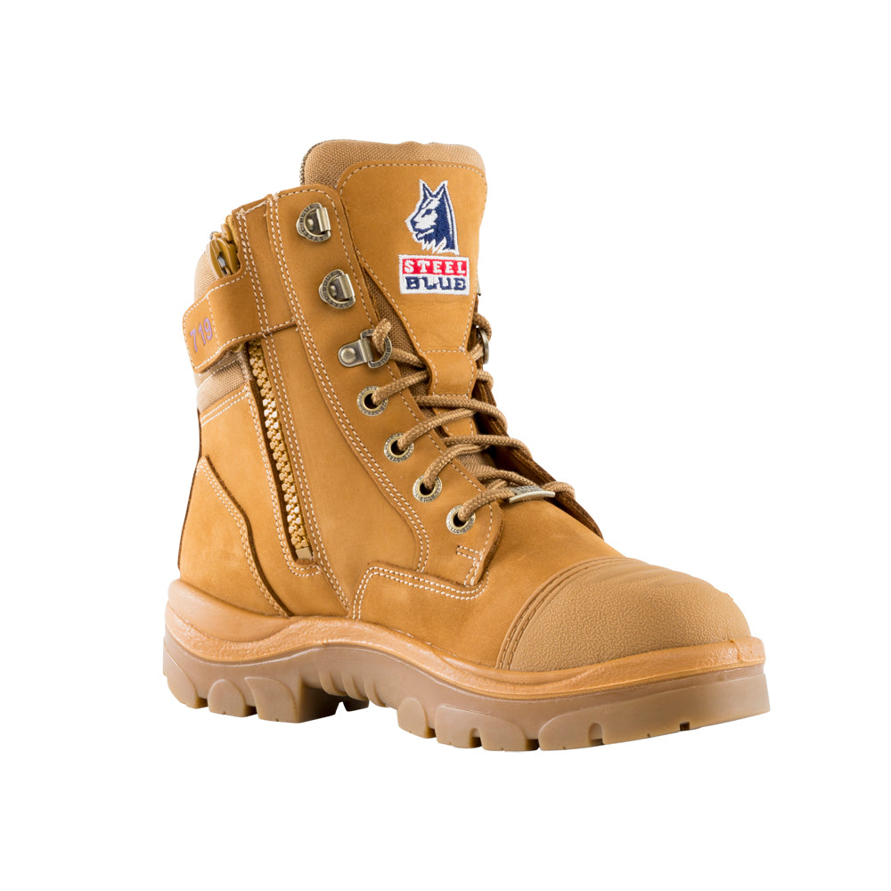 Steel Blue Womens Southern Cross Zip Scuff Boots (512719) Wheat 6