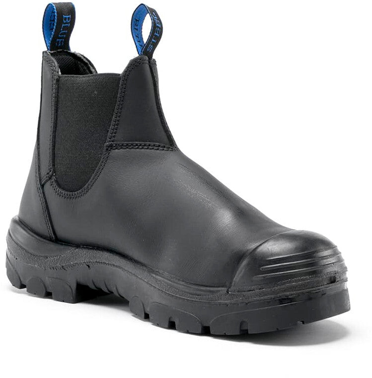 Steel Blue Mens Hobart Boots With Bump Cap (332101) Black 8.5