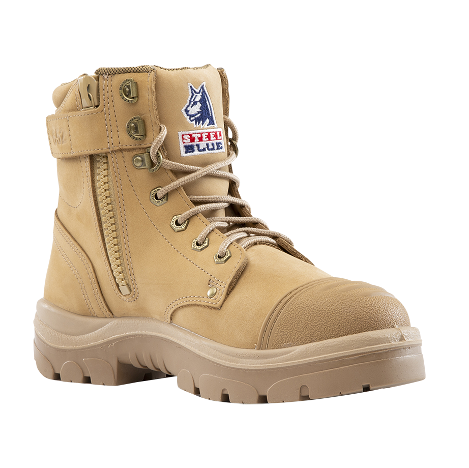 Steel Blue Mens Argyle Zip Scuff Boots (312652) Sand 8