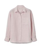R.M.Williams Womens Hopeland Linen Check L/S Shirt (SHX00LL02) Ice Pink