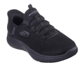 Skechers Womens Summits Slip Resistant Enslee Shoes (108144) Black/Black 7.5 [GD]
