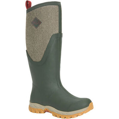 Muck Boots Womens Artic Sport II Tall Boots (MAS2T3TW) Dark Olive/Herringbone 6