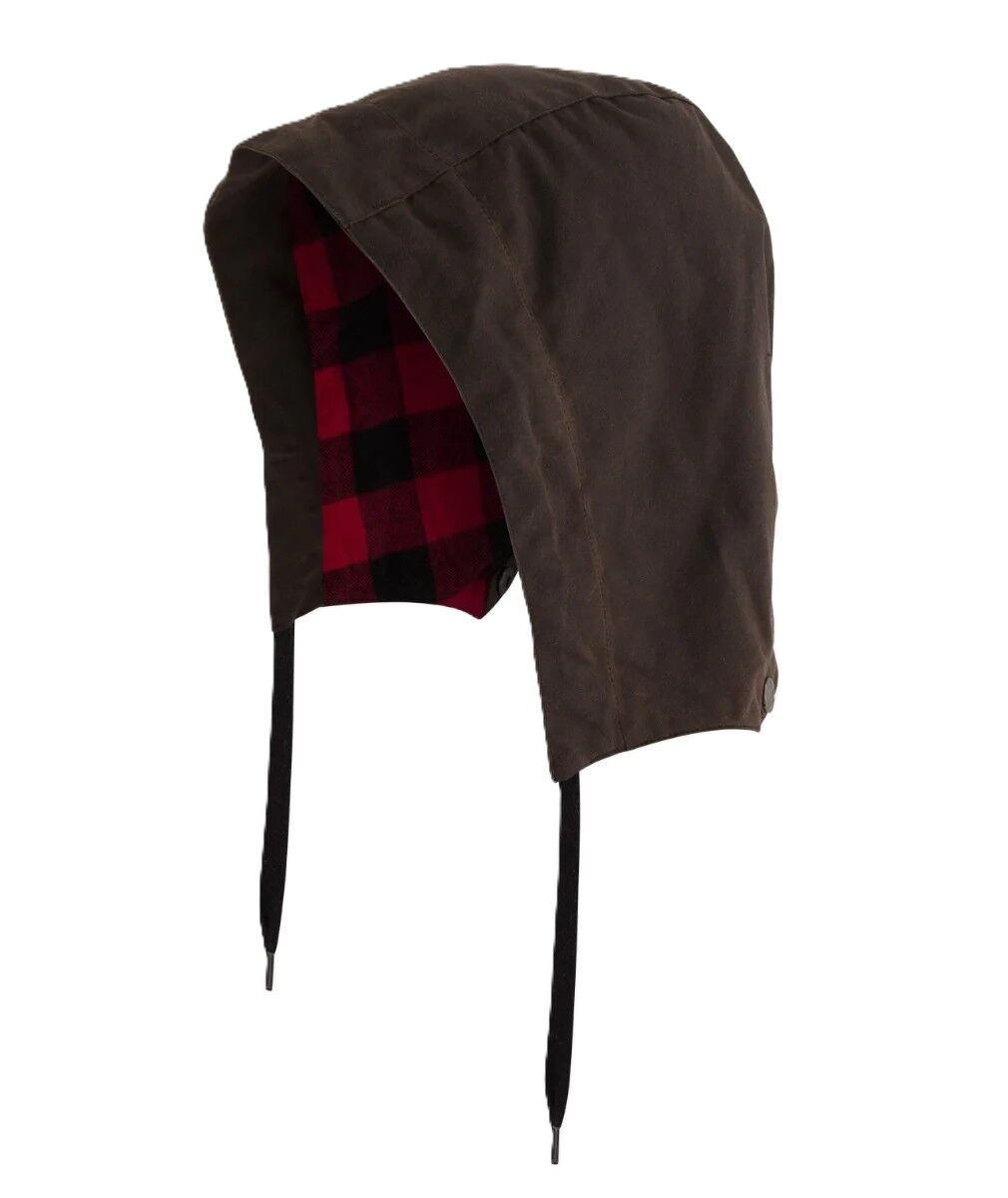 Swanndri Mens Baxter Oilskin Coat Hood (SW194024H) Brown OSFA