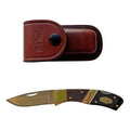 Schrade Mountain Beaver JR. - 28OT 65mm with Leather Pouch (3828OT)