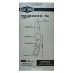 Schrade Mountain Beaver JR. - 28OT 65mm with Leather Pouch (3828OT)
