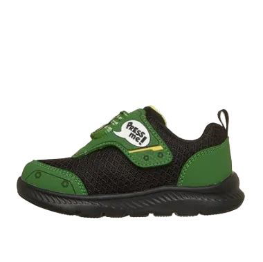 Skechers Toddlers John Deere Comfy Flex Shoes (407091N) Green/Black Side View