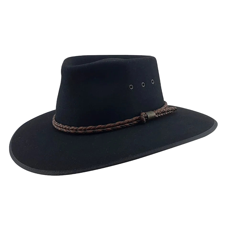 Statesman Countryman Fur Blend Hat (S0046220) Black [GD]