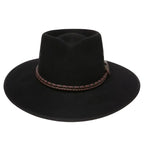 Statesman Countryman Rabbit Fur Felt Hat (S0040090) Black [GD]