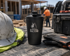 Steel Blue Kona Insulated Travel Mug (S404) Black | Gift with Purchase
