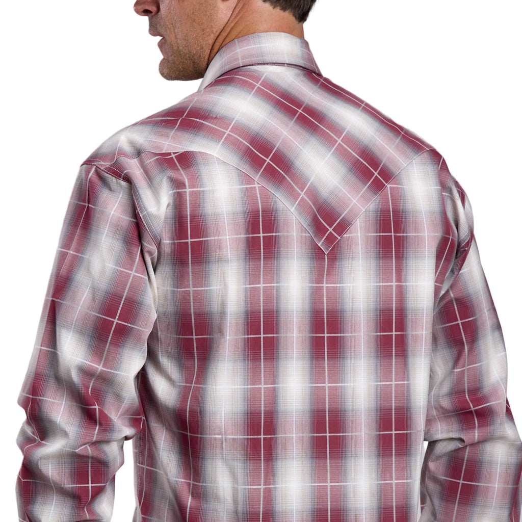 Stetson Mens Collection L/S Shirt (01478007) Plaid Red