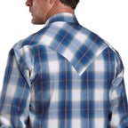 Stetson Mens Collection L/S Shirt (01478010) Plaid Blue