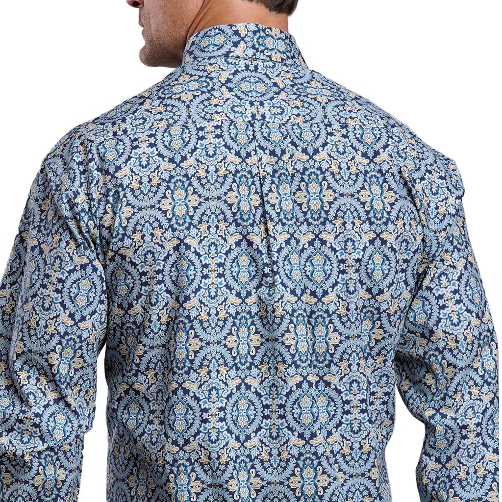 Stetson Mens Collection L/S Shirt (01526009) Blue