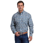 Stetson Mens Collection L/S Shirt (01526009) Blue