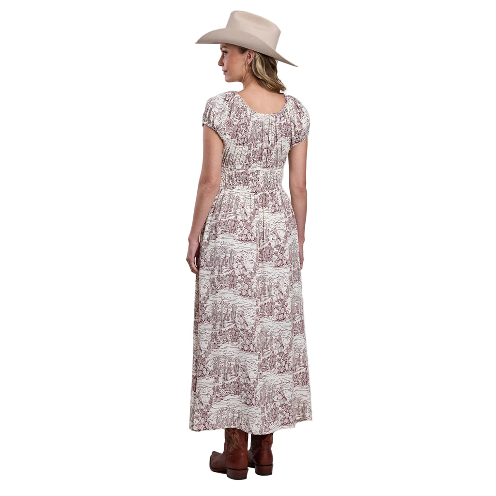 Stetson Womens Collection S/S Dress (57590304) Print White Back