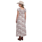 Stetson Womens Collection S/S Dress (57590304) Print White Back