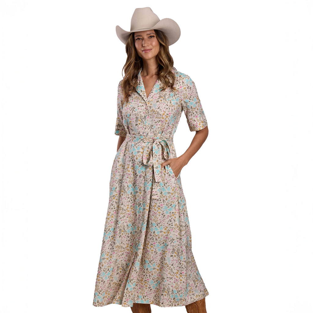 Stetson Womens Collection S/S Dress (57590310) Print White
