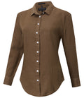 Ritemate Womens Pilbara Florence Classic L/S Linen Shirt (RMPC005) Cocoa Brown