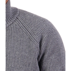 Swanndri Mens Chalky Island Waffle Jumper (SW225313M) Mid Grey Marle