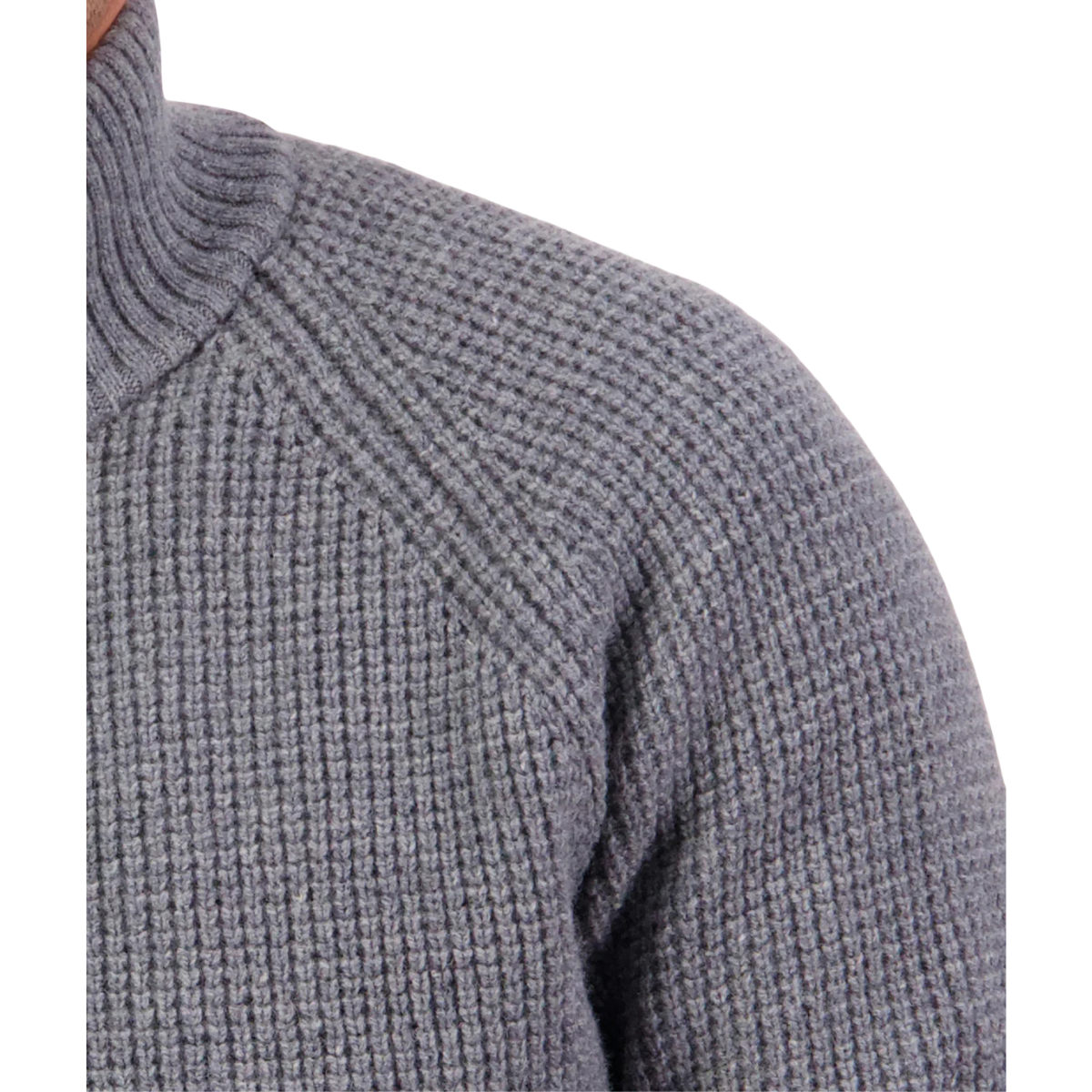 Swanndri Mens Chalky Island Waffle Jumper (SW225313M) Mid Grey Marle
