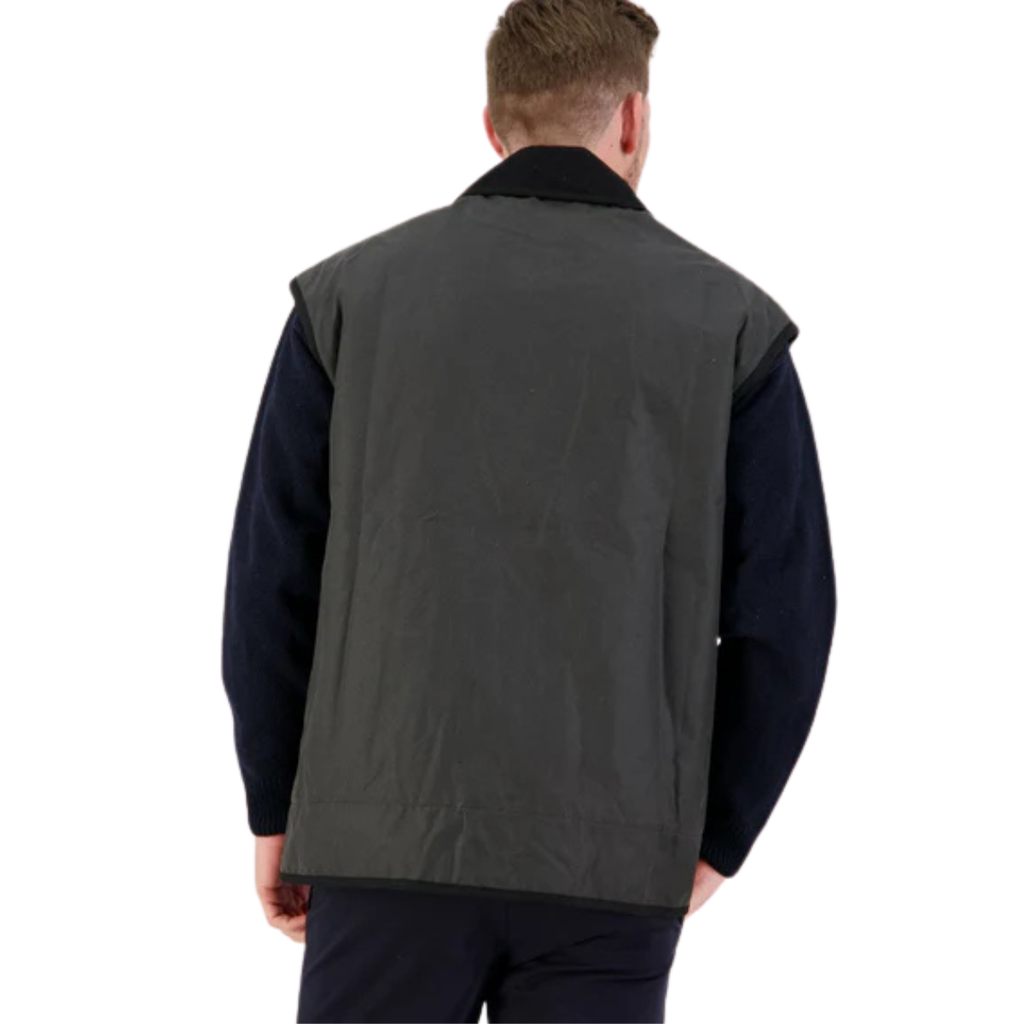 Swanndri Mens Foxton Wool Lined Vest (SSD0408W) Brown