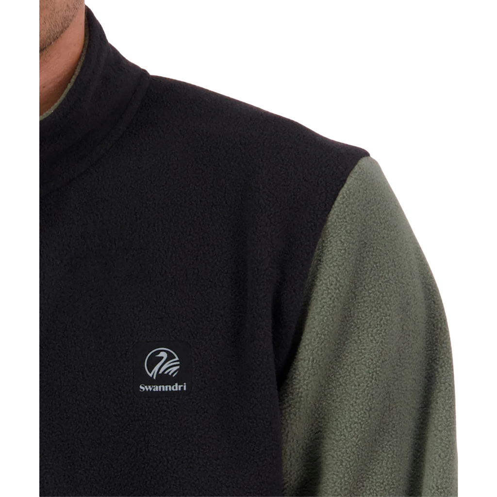 Swanndri Mens High Rock 1/4 Zip Jumper (SW2667M) Olive