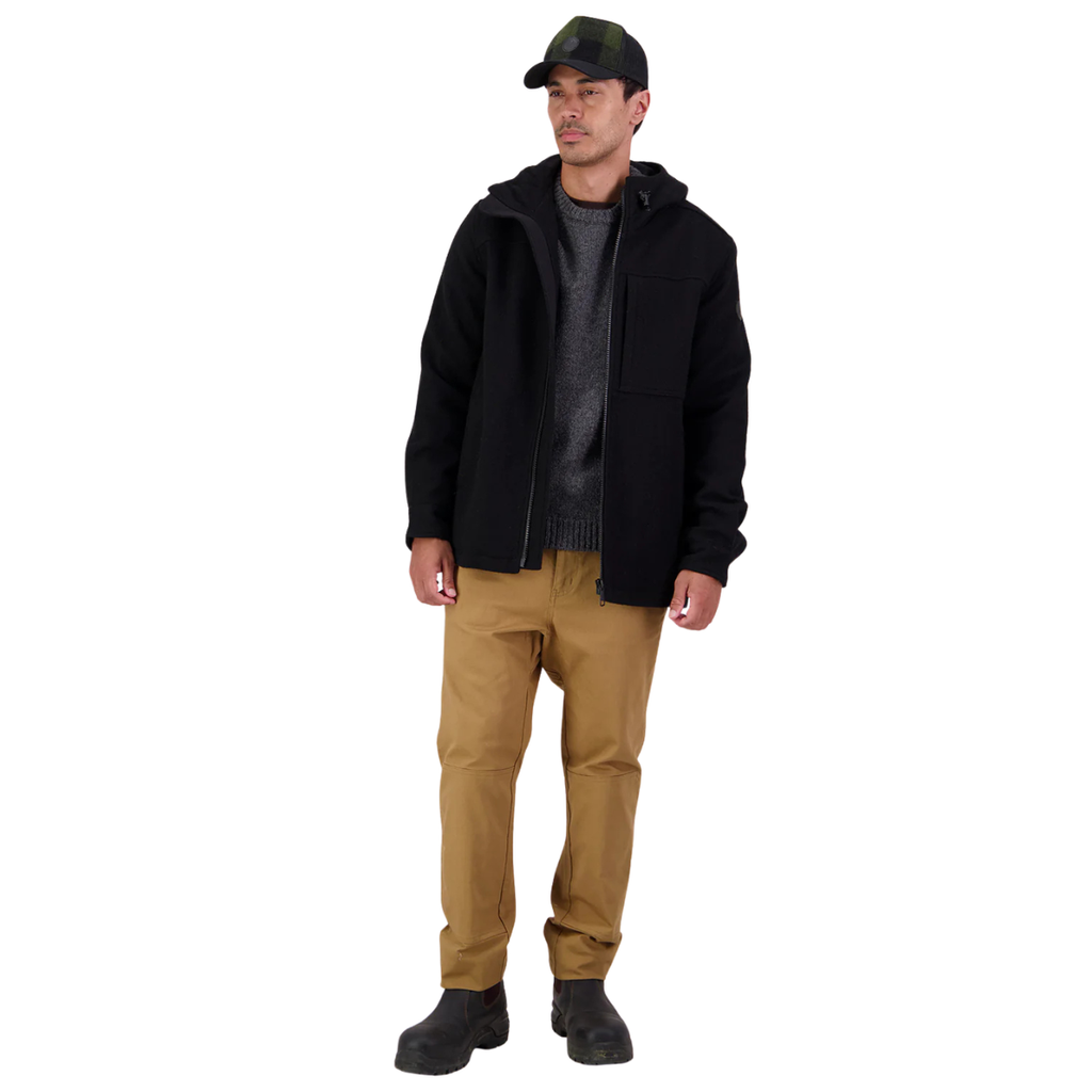 Swanndri Mens Hudson Hoodie (SW17435M) Black