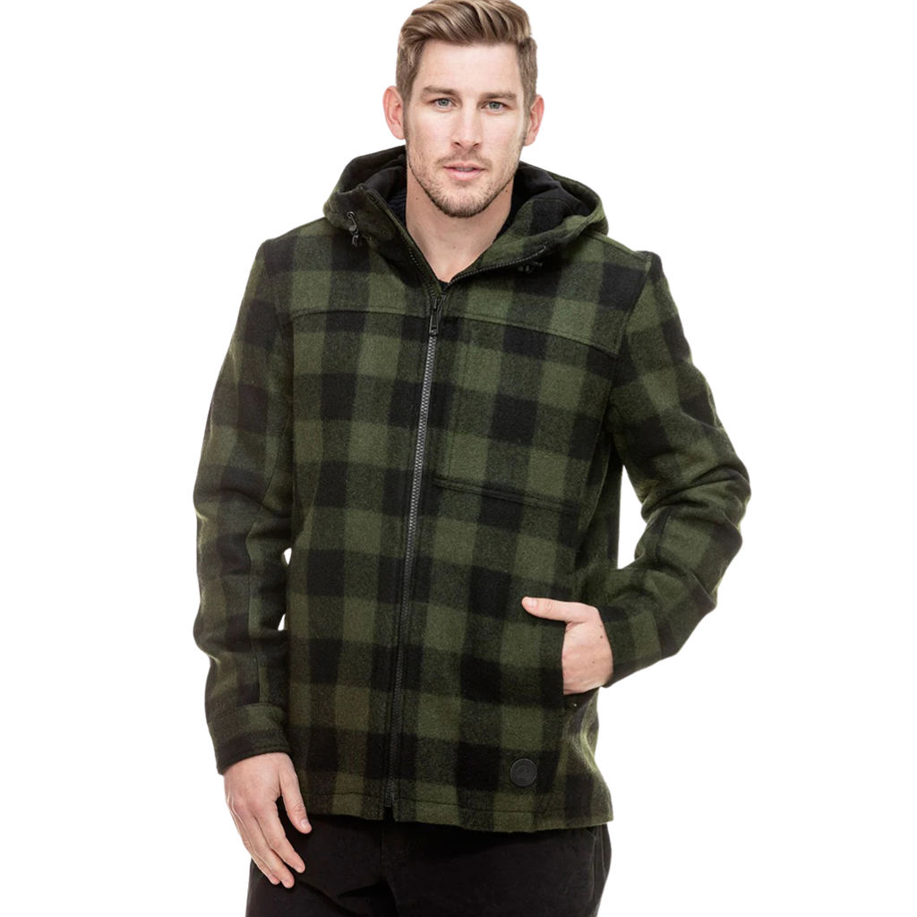 Swanndri Mens Hudson Hoody (SW17435M) Olive/Black