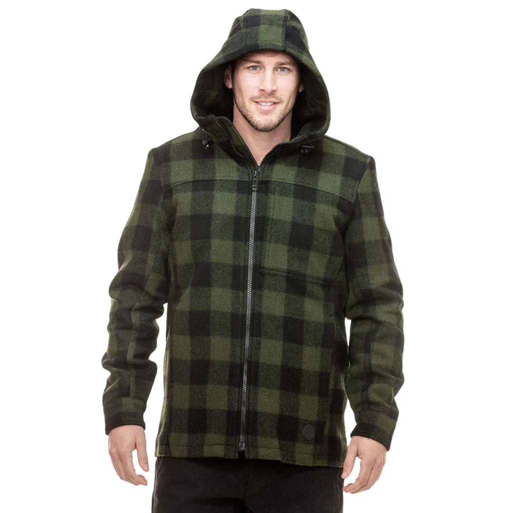 Swanndri Mens Hudson Hoody (SW17435M) Olive/Black