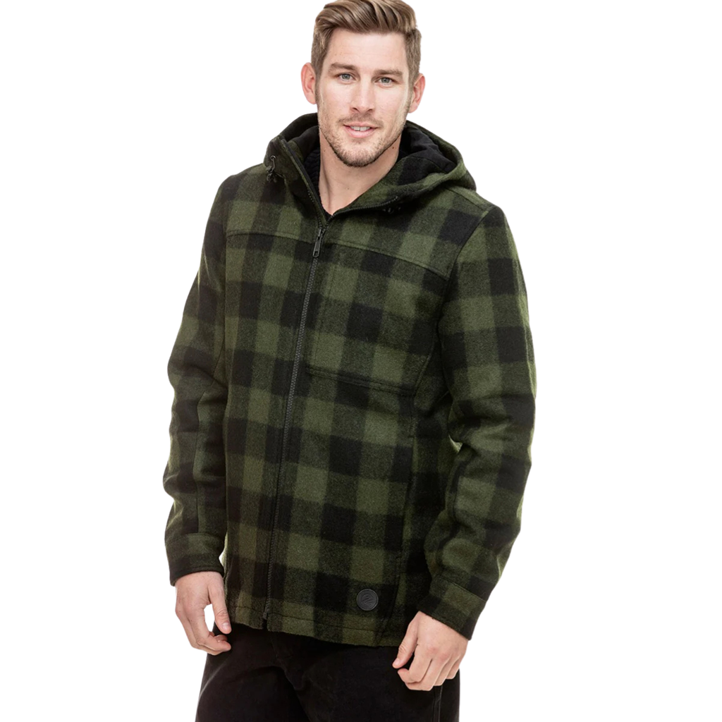 Swanndri Mens Hudson Hoody (SW17435M) Olive/Black