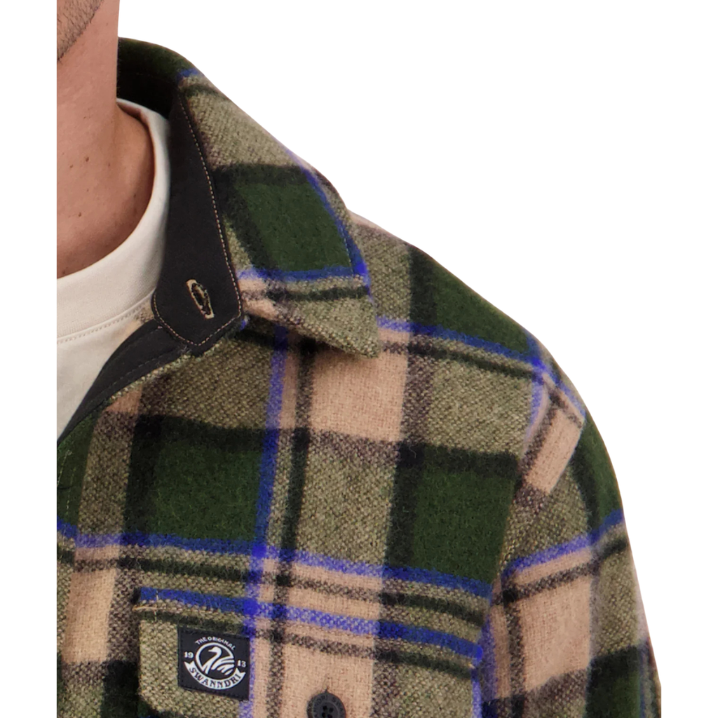 Swanndri Mens Kiaraki V4 Wool Shacket (SW26470M) Palmerston Check