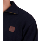 Swanndri Mens Mariner Zip Neck Sweater (SSD2446D) Navy