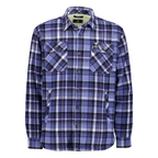 Swanndri Mens Morven Sherpa L/S Shirt (SW2521065M) Bluebird/Navy Check