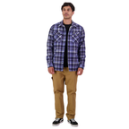 Swanndri Mens Morven Sherpa L/S Shirt (SW2521065M) Bluebird/Navy Check