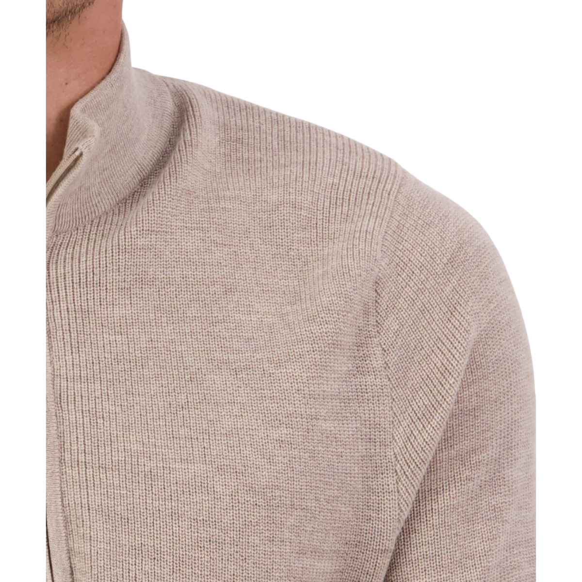 Swanndri Mens Otahu River V2 Quarter Zip Jumper (SW26575M) Biscotti Marle