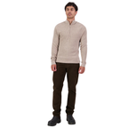 Swanndri Mens Otahu River V2 Quarter Zip Jumper (SW26575M) Biscotti Marle
