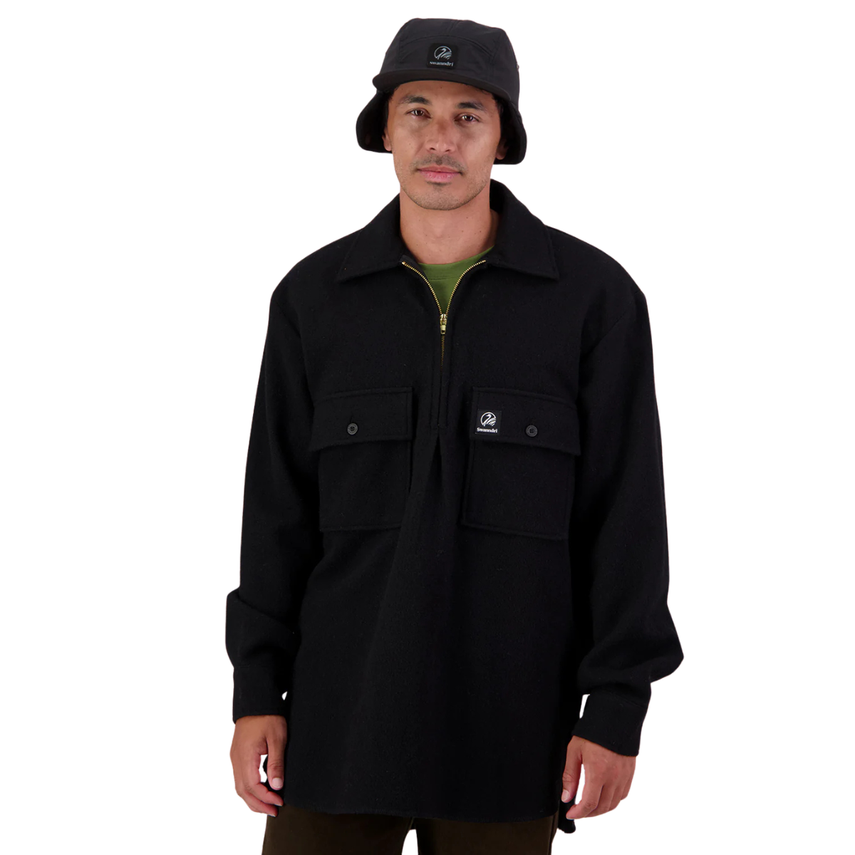 Swanndri Mens Ranger Bush L/S Shirt (SSD0107) Black