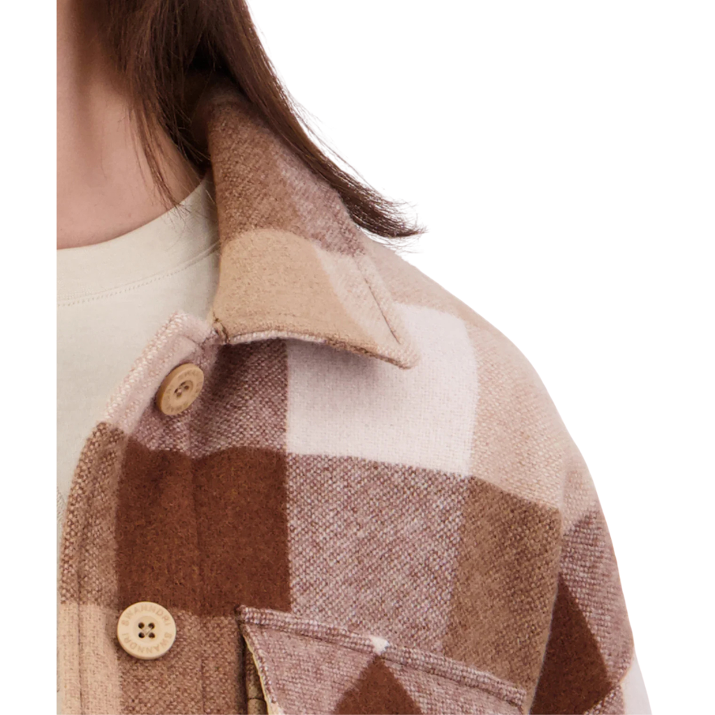 Swanndri Womens Anchorage V3 Wool Shacket (SW26471W) Montana Check