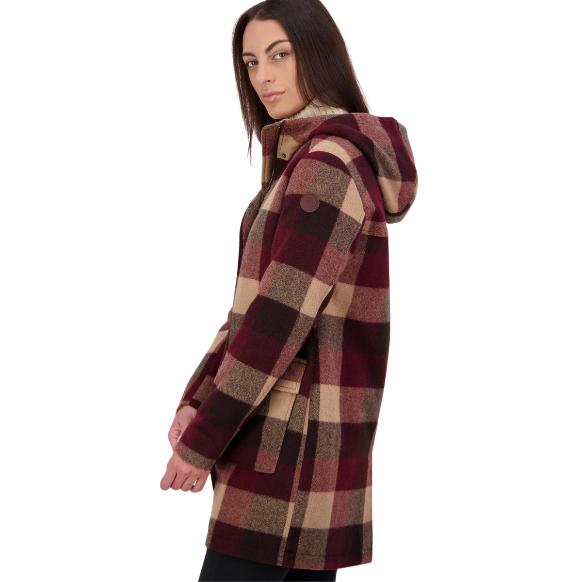 Swanndri Womens Annmore V2 Wool Overcoat (SW26437W) Florence Check