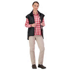 Swanndri Womens Foxton Oilskin Vest (SW2542052W) Black/Pink Salt