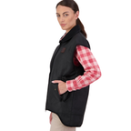 Swanndri Womens Foxton Oilskin Vest (SW2542052W) Black/Pink Salt