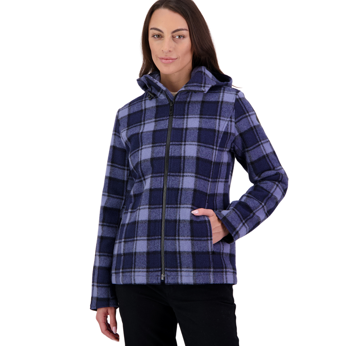 Swanndri Womens Seattle V2 Wool Hoodie (SW244796W) Rhode Island Check