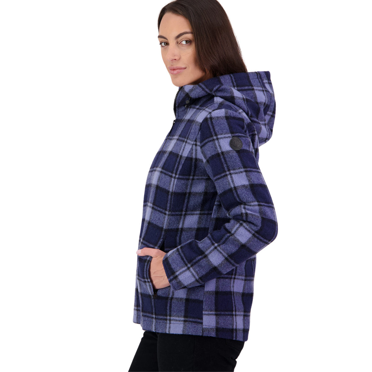 Swanndri Womens Seattle V2 Wool Hoodie (SW244796W) Rhode Island Check