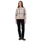 Swanndri Womens Yasmin Check Knit Jumper (SW26550W) Biscotti Check