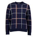 Swanndri Womens Yasmin Check Knit Jumper (SW26550W) Navy Check