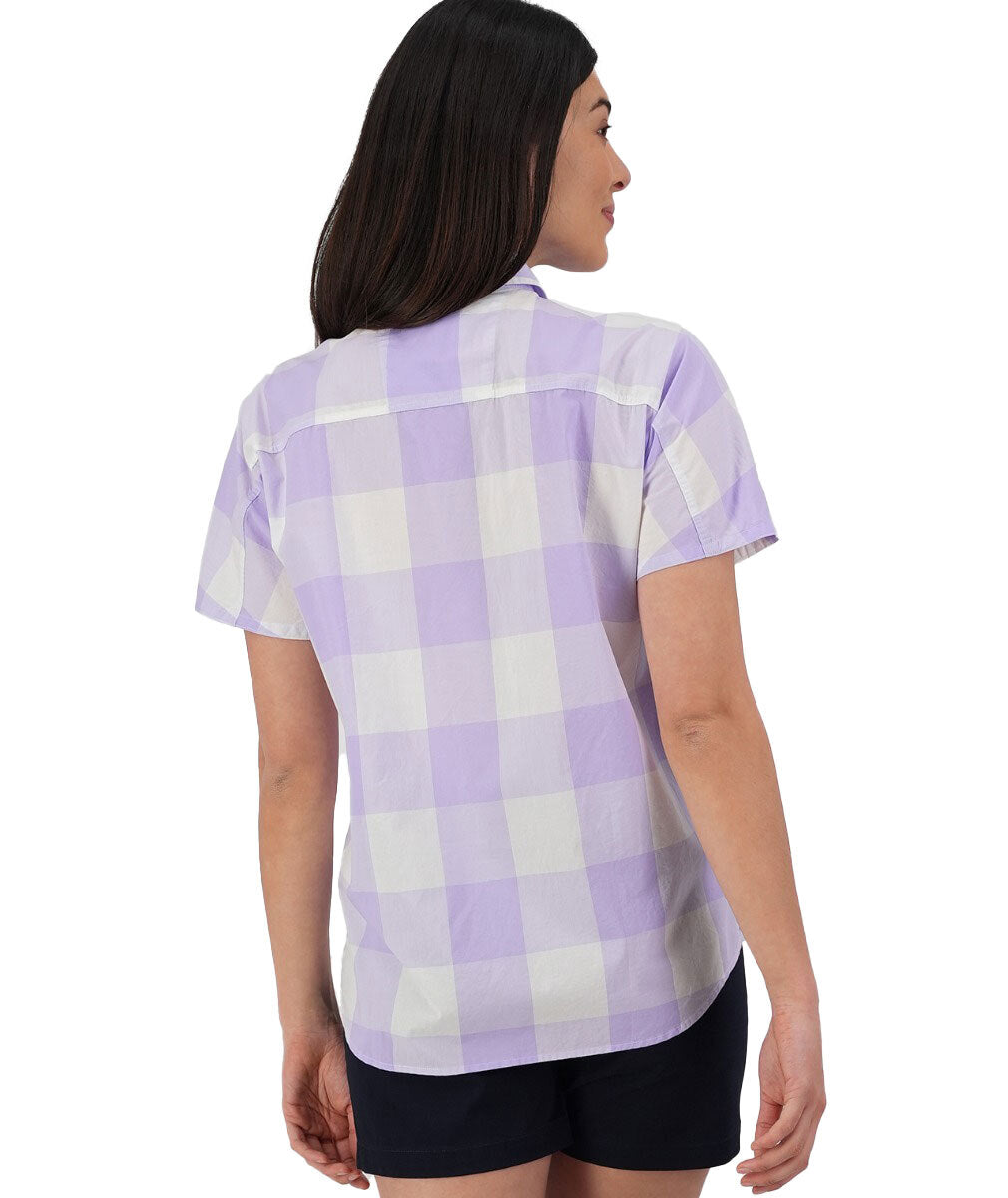 Swanndri Womens Manaia S/S Shirt (SS232597W) Lavender Check [SD]