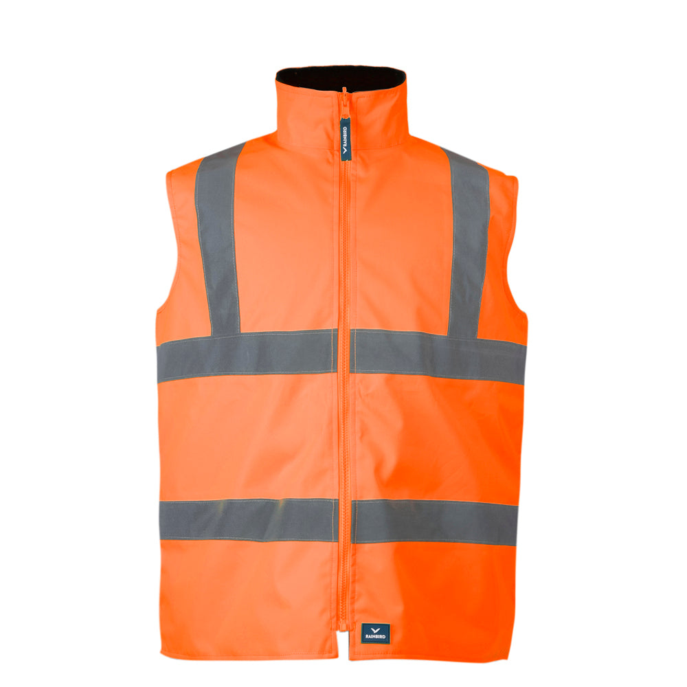 Rainbird Mens Hi Vis Reversible Utility Vest (8553) Orange XS