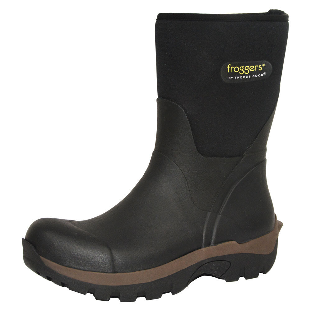 Thomas Cook Mens Froggers Mid Bush Boots (TCP18131) Black 8
